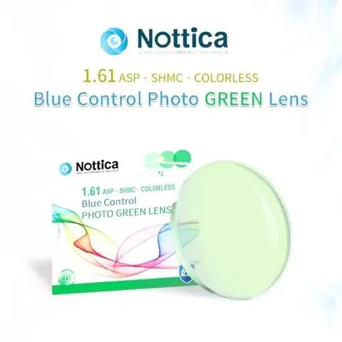 Tròng Đổi Màu NOTTICA N5 JELLY BLUE CONTROL PHOTO 1.61 Green